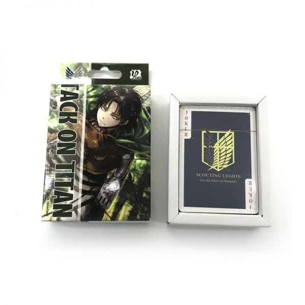 54 Sheets Set Anime Attack On Titan Poker Cards Comics Character Collection Playing Cards Christmas and - Redo Of Healer Store
