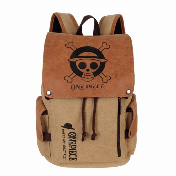 Anime Backpack Travel Bagpack Luffy One Piece Cosplay Eren Bag Cartoon Canvas Outdoor Teenagers Schoolbag Laptop - Redo Of Healer Store