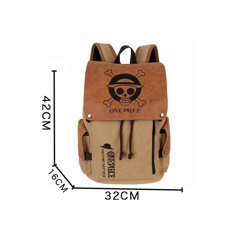 Anime Backpack Travel Bagpack Luffy One Piece Cosplay Eren Bag Cartoon Canvas Outdoor Teenagers Schoolbag Laptop Shoulders Bags