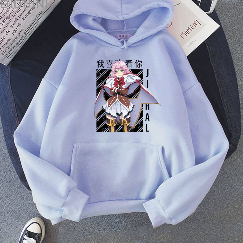 Redo of Healer Hoodie Men Kawaii Jioral Norn Clatalissa Printed Oversize Pullovers Japanese Anime Clothes Harajuku Casual Unisex